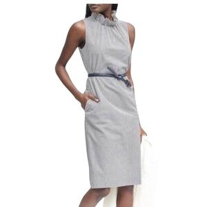 Banana Republic SEERSUCKER RUFFLE-NECK🦎🌵